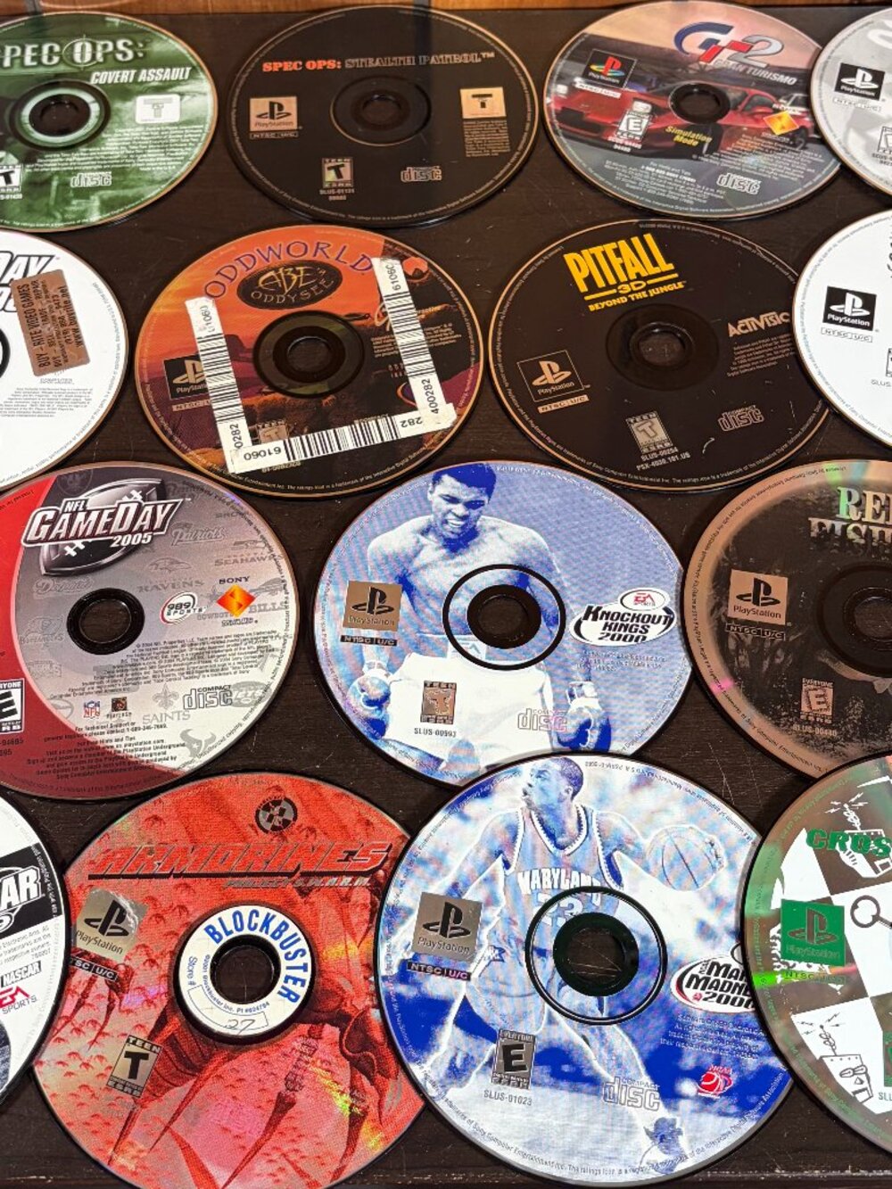 Lot of 15 Original PlayStation Video Games - Disc Only - Spec Ops-GT2-Nascar 99